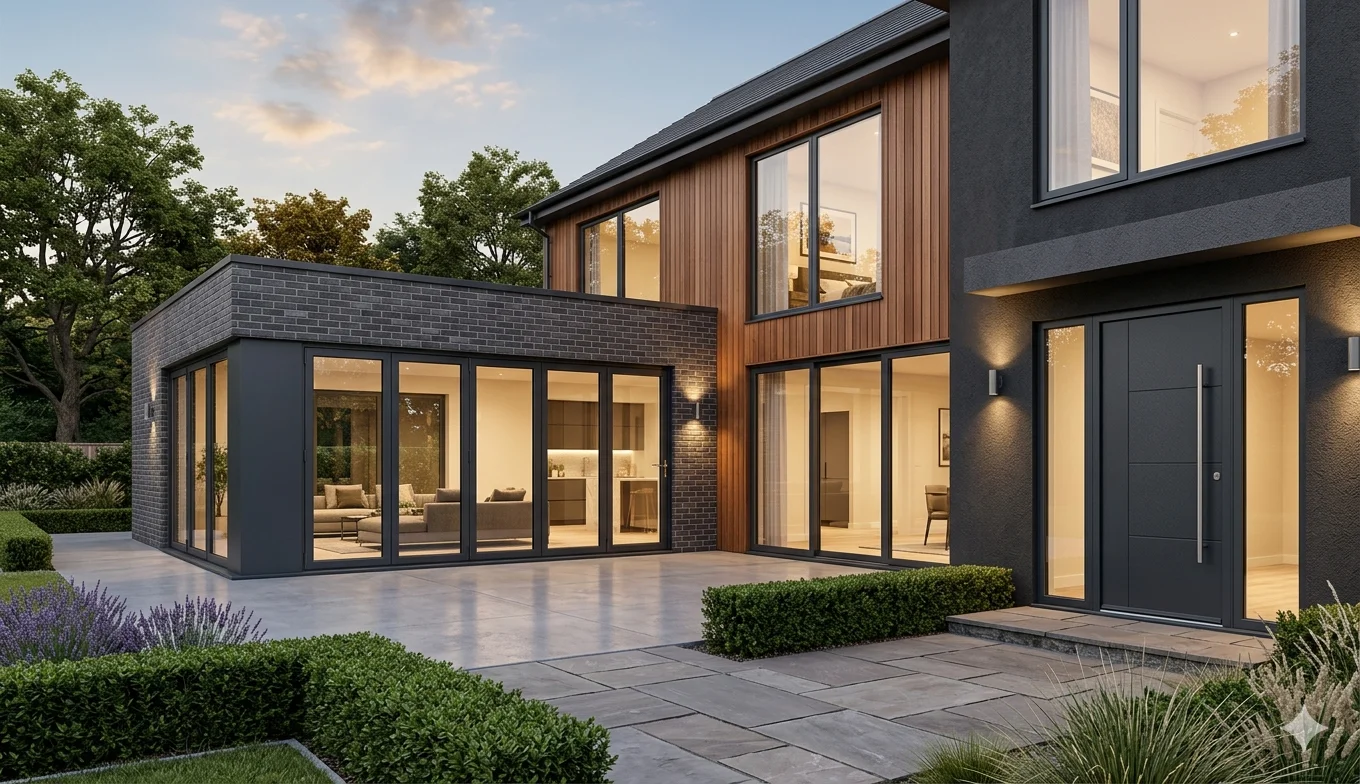 Premium contemporary door installation by Coziluxe