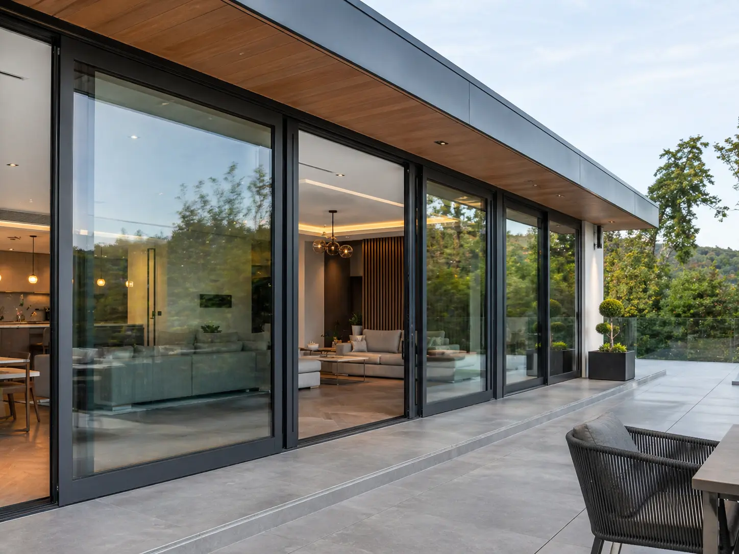 Luxury aluminium system installation by Coziluxe