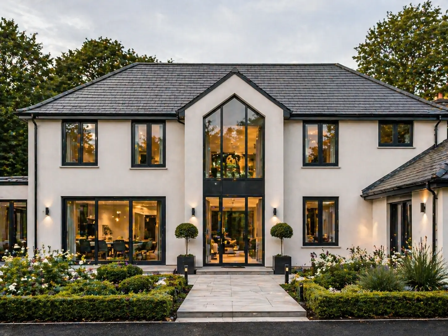 Premium window installation with contemporary framing